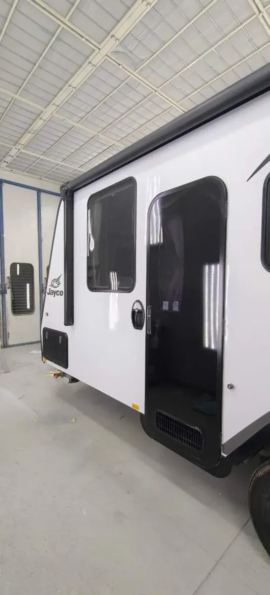 The same Jayco caravan door rebuilt and finished